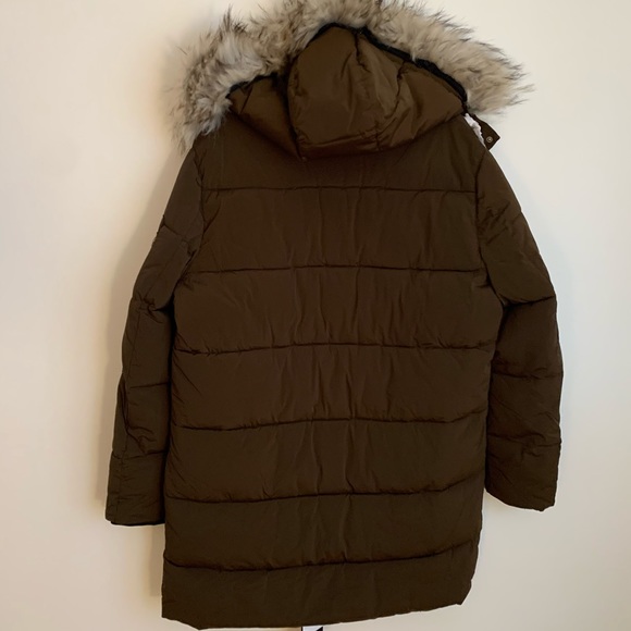 NEW Zara Olive Green Puffer Jacket - Picture 3 of 8